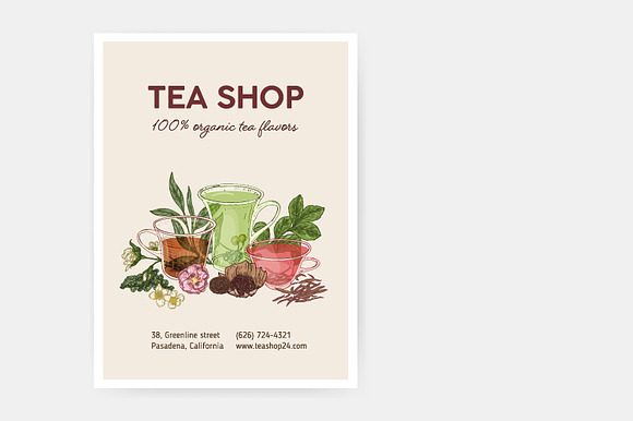 Tea bundle and seamless in Illustrations - product preview 6