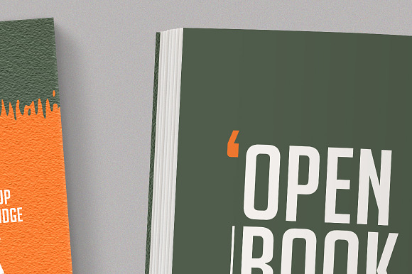  Open Softcover Book Mockup in Print Mockups - product preview 1