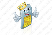 Sim Card Mobile Phone Thumbs Up King