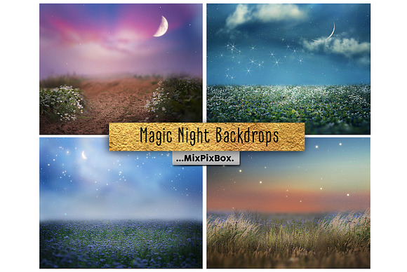 Magic Night Backdrop in Photoshop Layer Styles - product preview 4