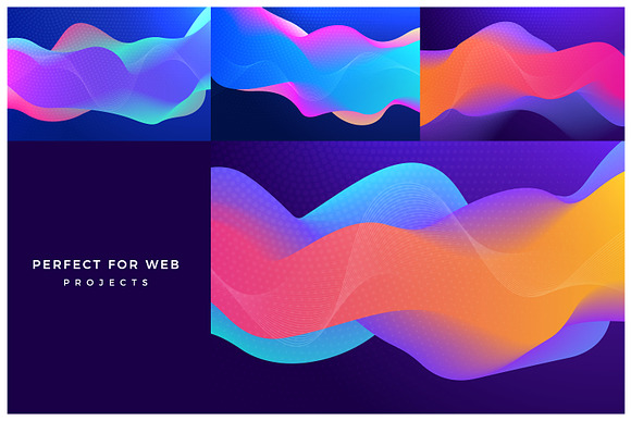 Colorful Gradient Backgrounds in Patterns - product preview 4