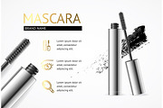 Mascara Makeup Concept Banner 