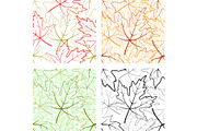 Seamless Patterns, Maple Leaves