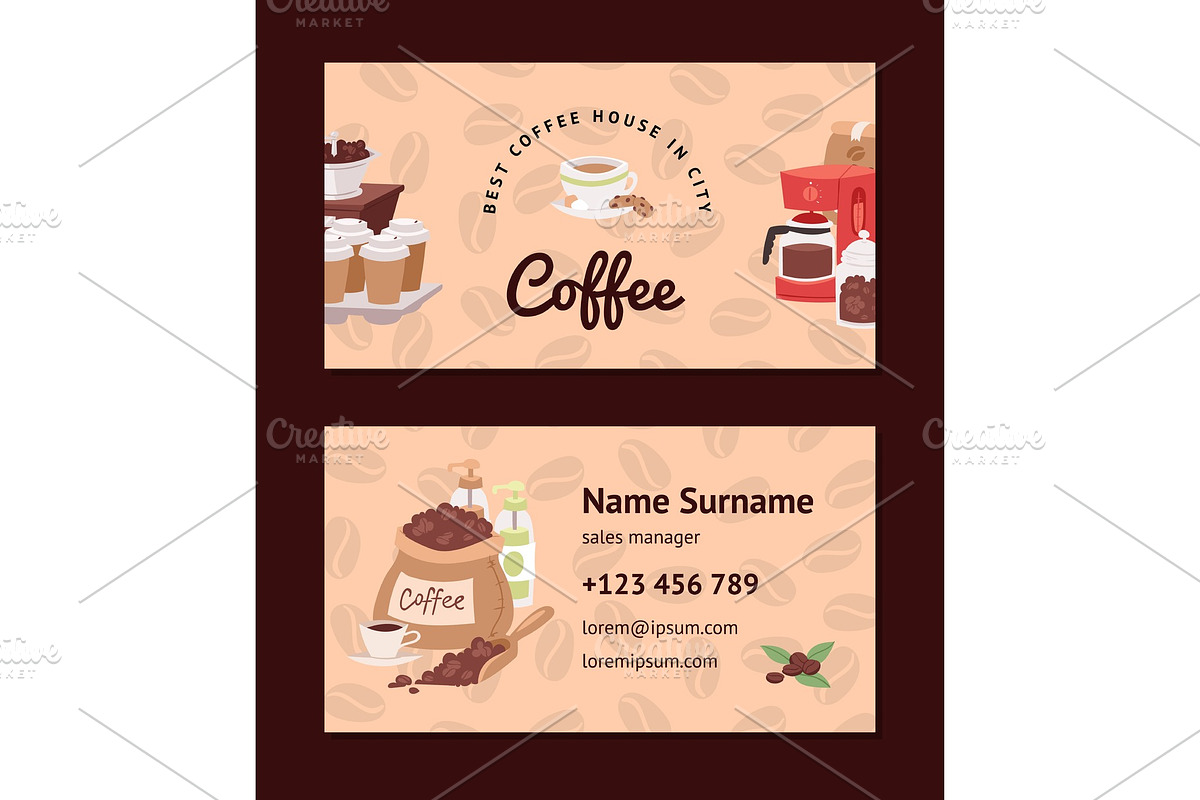 Coffee pattern vector coffeebeans in Illustrations - product preview 8