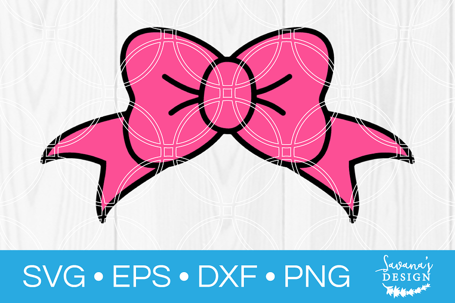 Hair Bow Ribbon SVG File in Illustrations - product preview 8