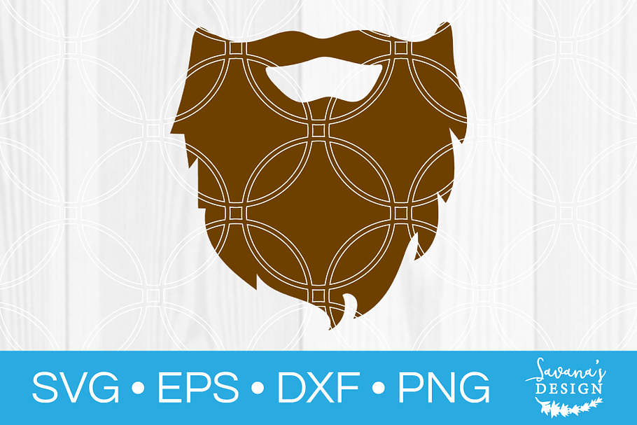 Beard SVG Cut File in Illustrations - product preview 8