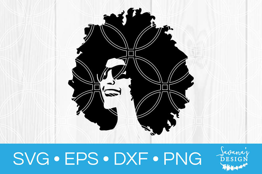 Afro Hair on Woman SVG in Illustrations - product preview 8