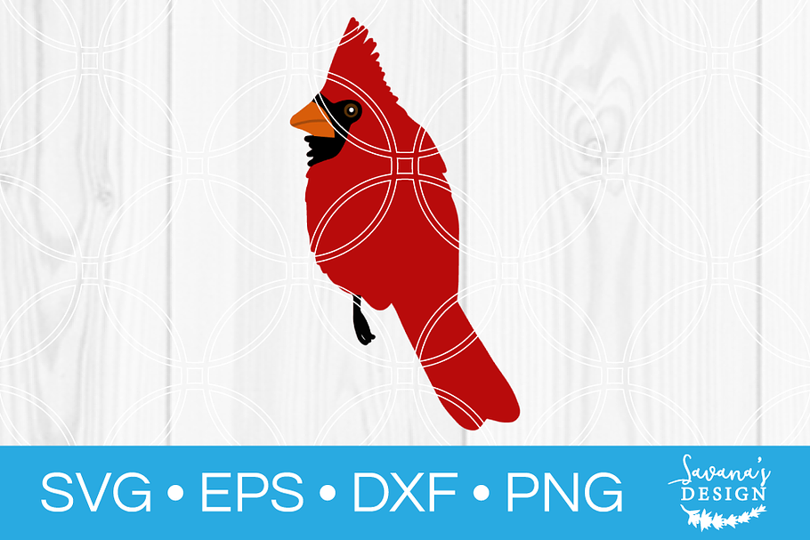Cardinal SVG Bird Cut File in Illustrations - product preview 8
