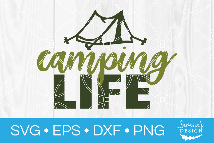 Camping Life SVG in Illustrations - product preview 8