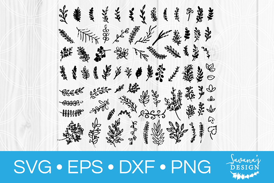 Branches SVG Cut File in Illustrations - product preview 8