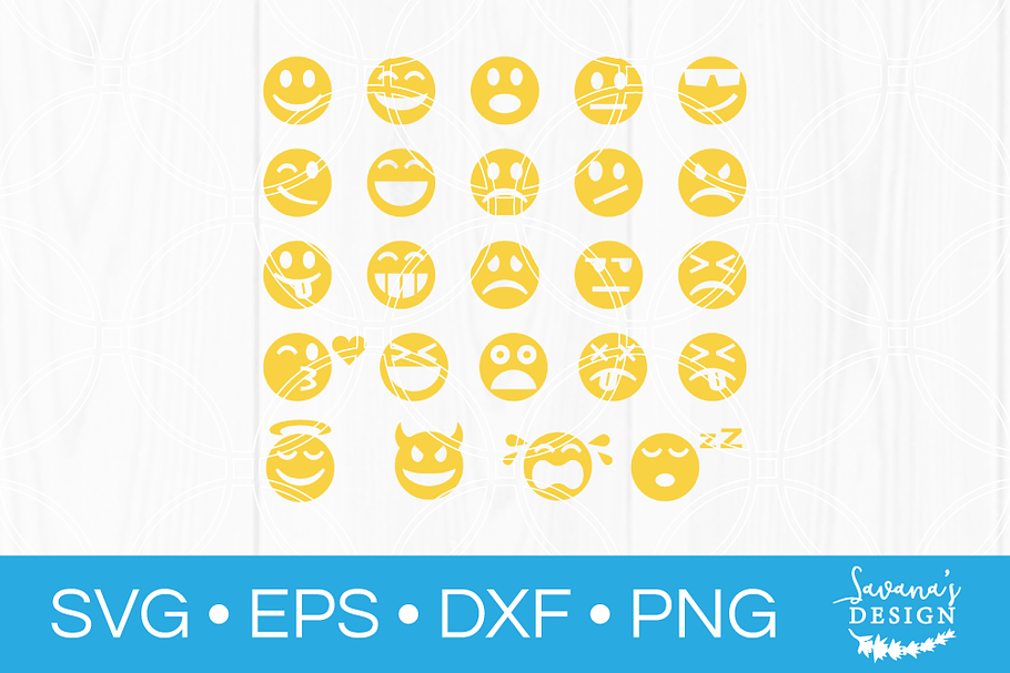 Emojis SVG Cut File in Illustrations - product preview 8