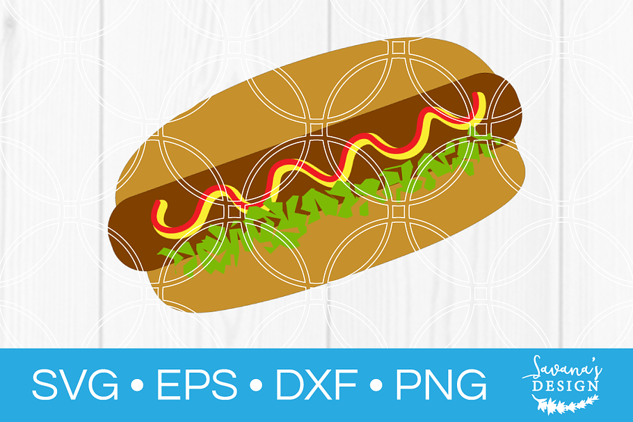 Hot Dog SVG in Illustrations - product preview 8
