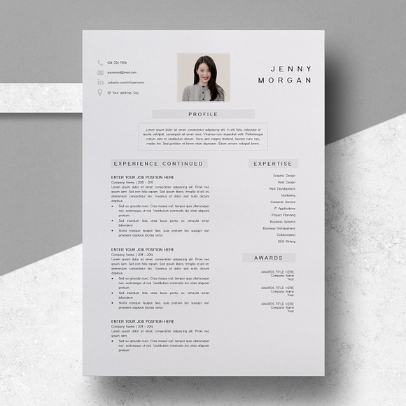 Resume Template | CV Template in Resume Templates - product preview 1