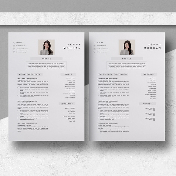 Resume Template | CV Template in Resume Templates - product preview 5