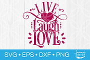 Live Laugh Love SVG