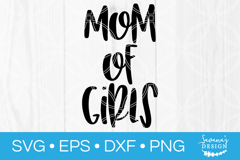 Mom of Girls SVG in Illustrations - product preview 8