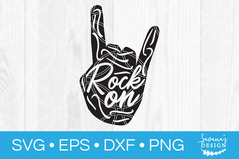 Rock On SVG in Illustrations - product preview 8