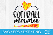Softball Mama SVG