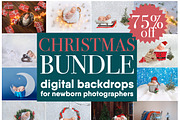 CHRISTMAS Bundle 17digital backdrops