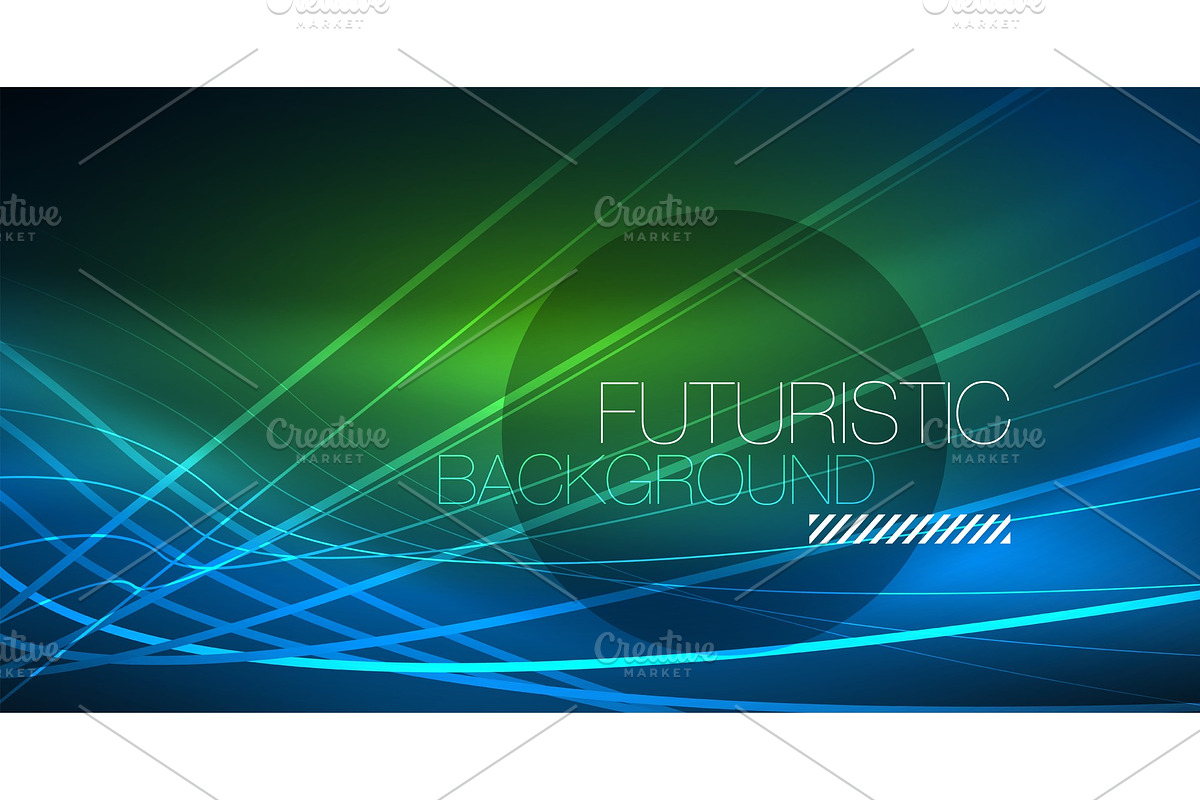 Neon glowing magic background, neon in Illustrations - product preview 8