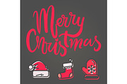 Merry Christmas Bright Banner Vector