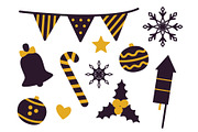 Stuff for Christmas Party Vector