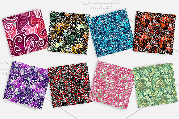 Paisley Seamless Patterns Kit v.1 in Patterns - product preview 1