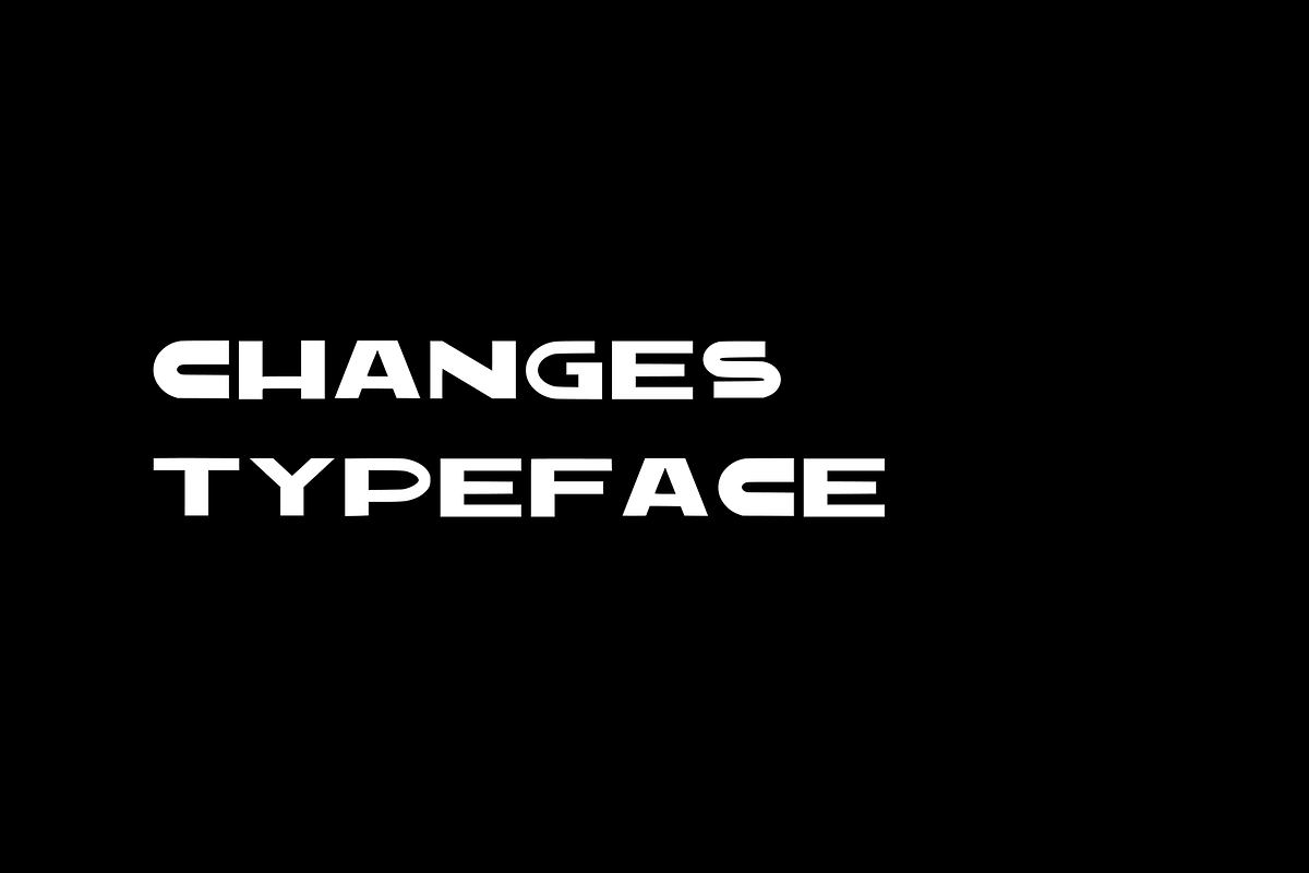 Changes Typeface in Display Fonts - product preview 8