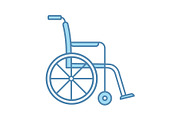 Wheelchair color icon