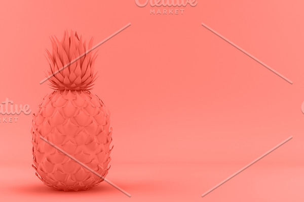 Painted Pinapple trend living Coral