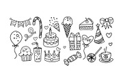 Collection of Birthday elements