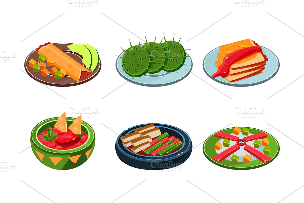 Collection of Mexican food in Illustrations - product preview 8