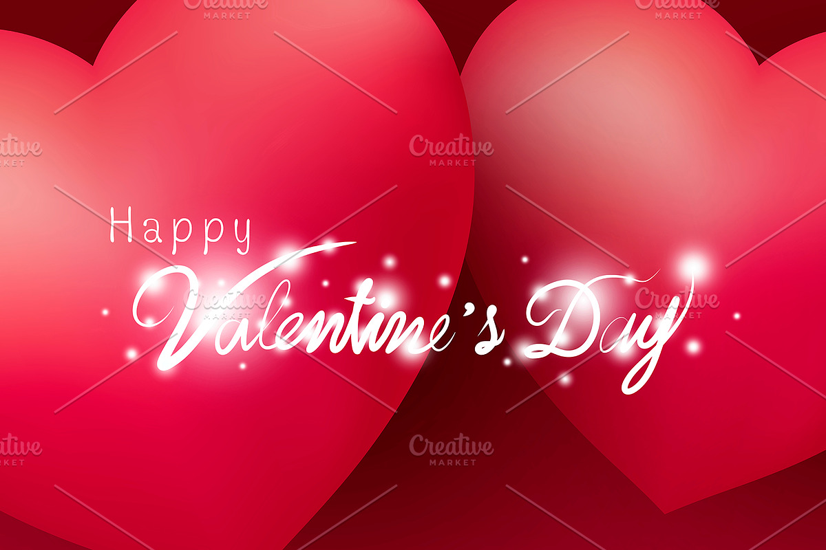 Happy Valentine's Day design of hear in Illustrations - product preview 8