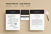 Pack Resume and Card Template / M