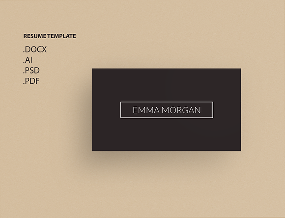 Pack Resume and Card Template / M in Resume Templates - product preview 2