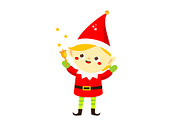 Christmas Santa elf jingle bell