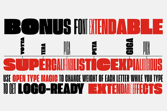 Extenda - 12 fonts in Display Fonts - product preview 12