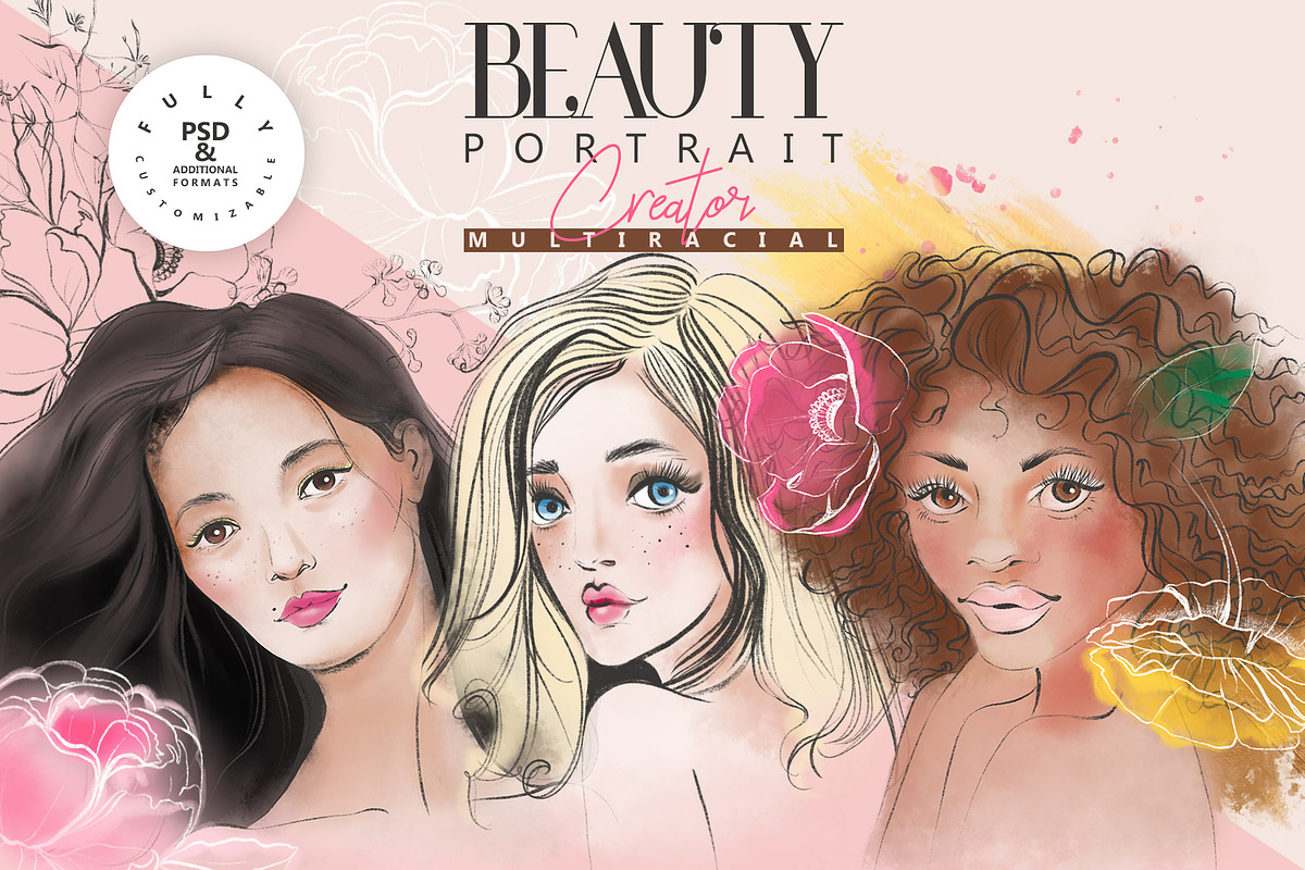 Beauty Portrait Creator in Illustrations - product preview 8