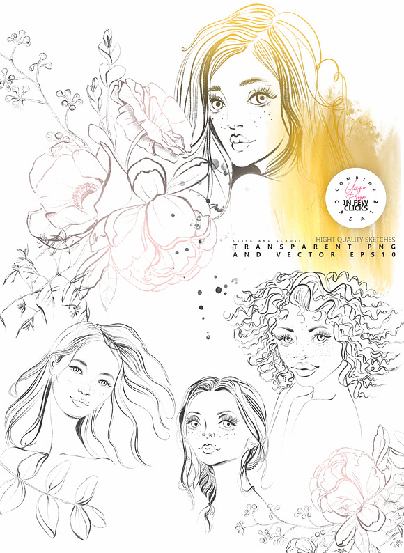 Beauty Portrait Creator in Illustrations - product preview 3