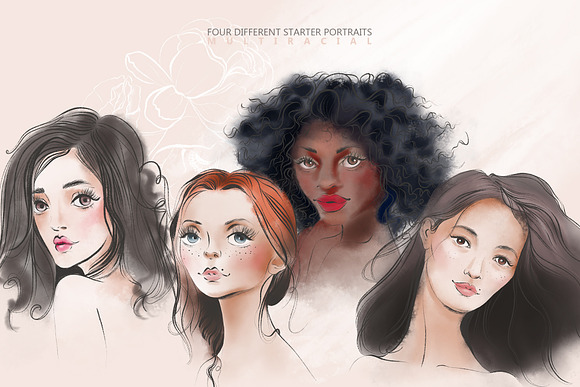 Beauty Portrait Creator in Illustrations - product preview 4