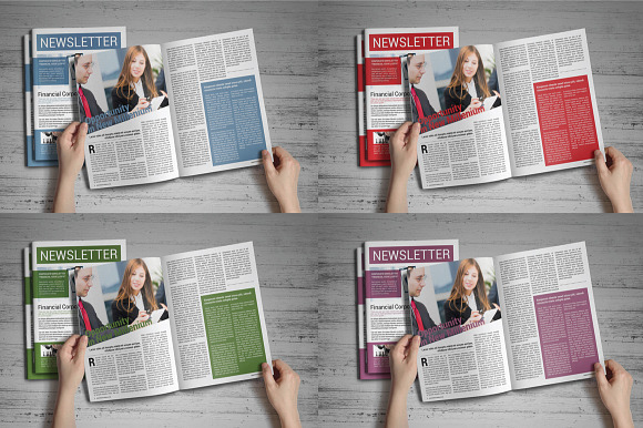 Corporate Newsletter Template in Brochure Templates - product preview 3