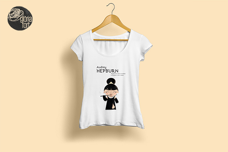 Audrey Hepburn in Illustrations - product preview 8