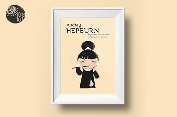 Audrey Hepburn in Illustrations - product preview 2