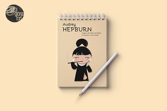 Audrey Hepburn in Illustrations - product preview 4