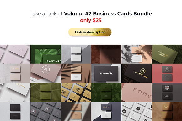 Business Card Bundle Template Mockup in Business Card Templates - product preview 27