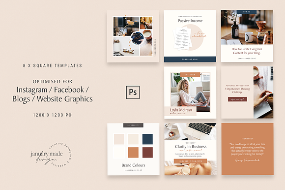 The Entrepreneur | Instagram Pack in Instagram Templates - product preview 6