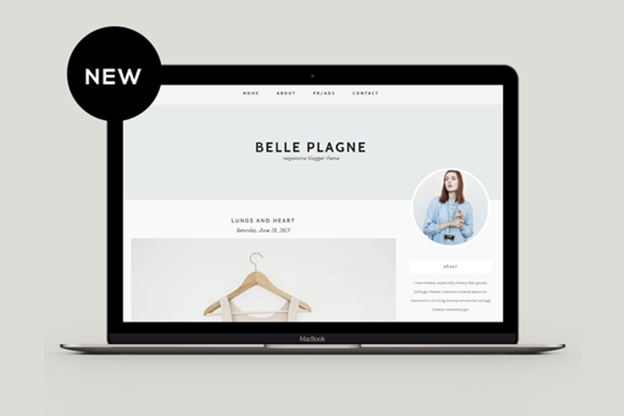 Responsive Blogger Template - Belle in Themes - product preview 8