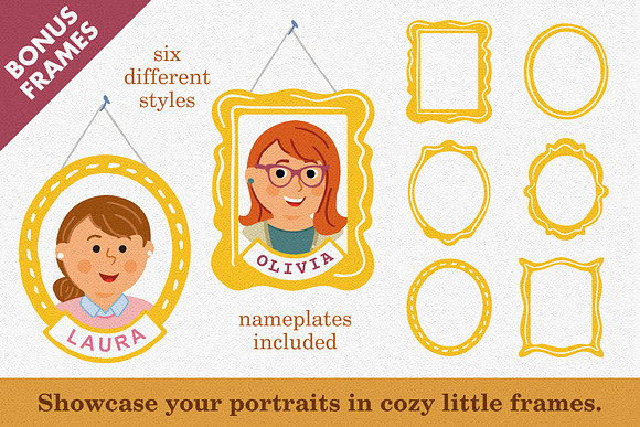 Personal Portrait Maker - FEMALE in Illustrations - product preview 4