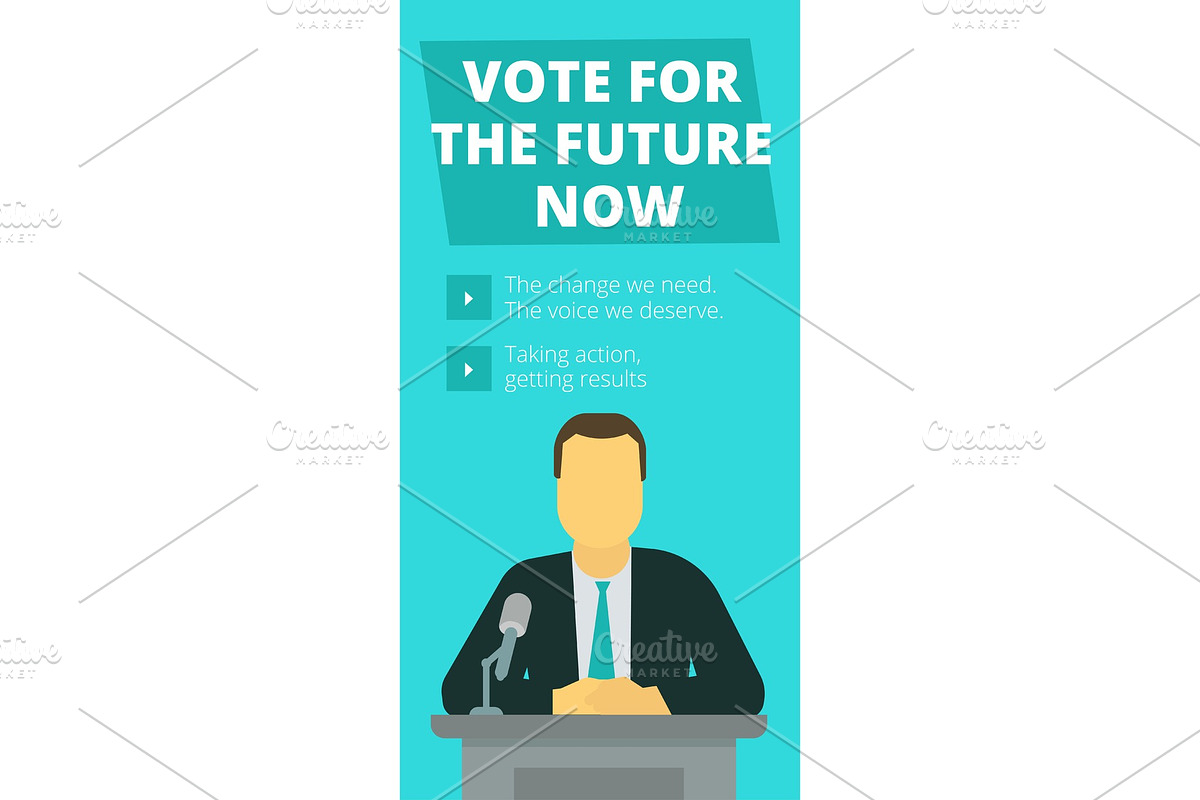 Vote for the future now. Pre in Illustrations - product preview 8