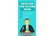 Vote for the future now. Pre